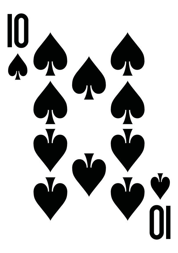 Playing card3 - 10S